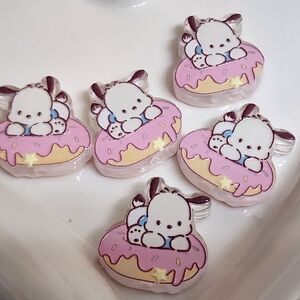 Acrylic Focal Beads 2Pc Pocha Beaded Pen Keychain Jewelry Making Dog Phone Chain